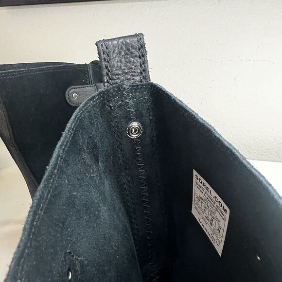 Sorel Joan Of Arctic Tall Snow Winter Boot Black Women's Size 7 Missing Fur - Picture 7 of 7